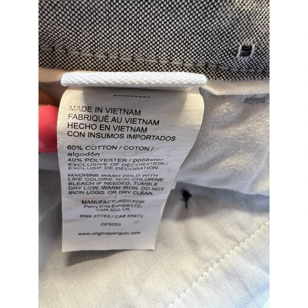 Penguin Men’s Slim Fit 8” Inseam Shorts Vintage Indigo Size 30 NWT​ - Picture 9 of 9